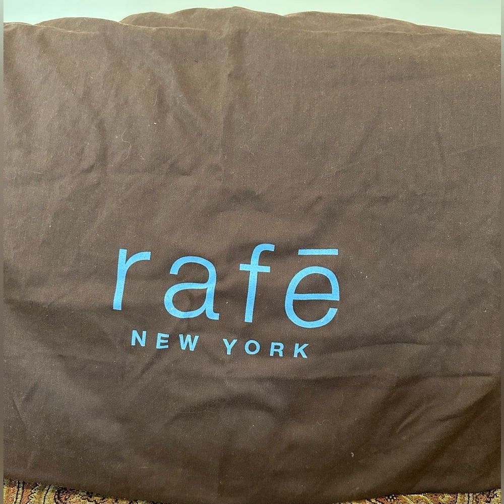 Rafē New York Cognac Leather Shoulder Bag w/Gold Hardware Dust Bag Included EUC - Picture 12 of 12